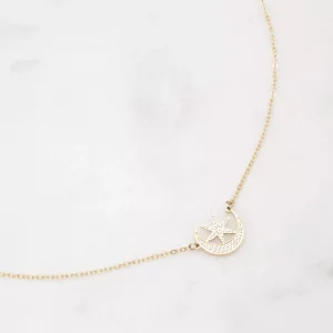 Collier Lune Etoilée