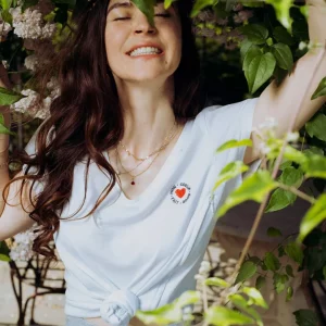 T-shirt Allaitement "Mon cœur fait boob"